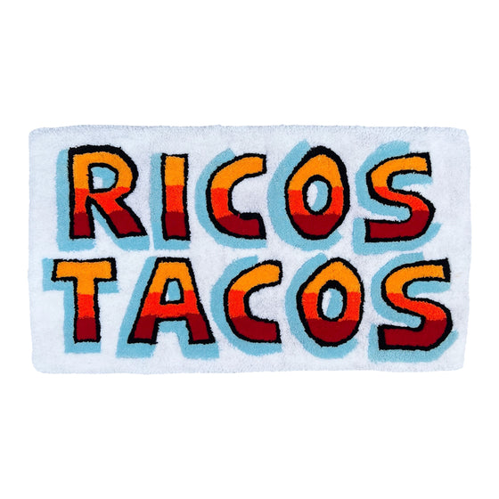 "RICOS TACOS" Hand Made Rug Mat