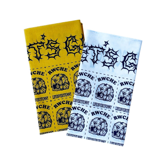 RWCHE × 山田丸 JOINT TENUGUI - Yellow . White -