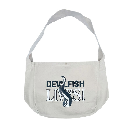MIDNIGHT PAINTING SERVICE "DEVILFISH LIVES2" Newspaper Bag