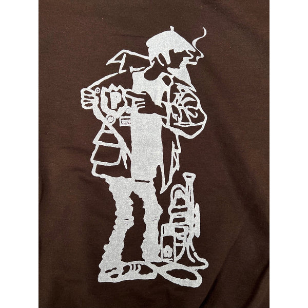 PUTS INSIDEMAN X Hoodie -Brown-